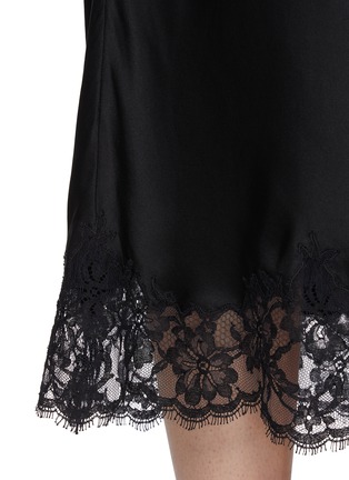  - THE ROW - Kolara V-Neck Lace Hem Silk Dress