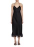 Main View - Click To Enlarge - THE ROW - Kolara V-Neck Lace Hem Silk Dress