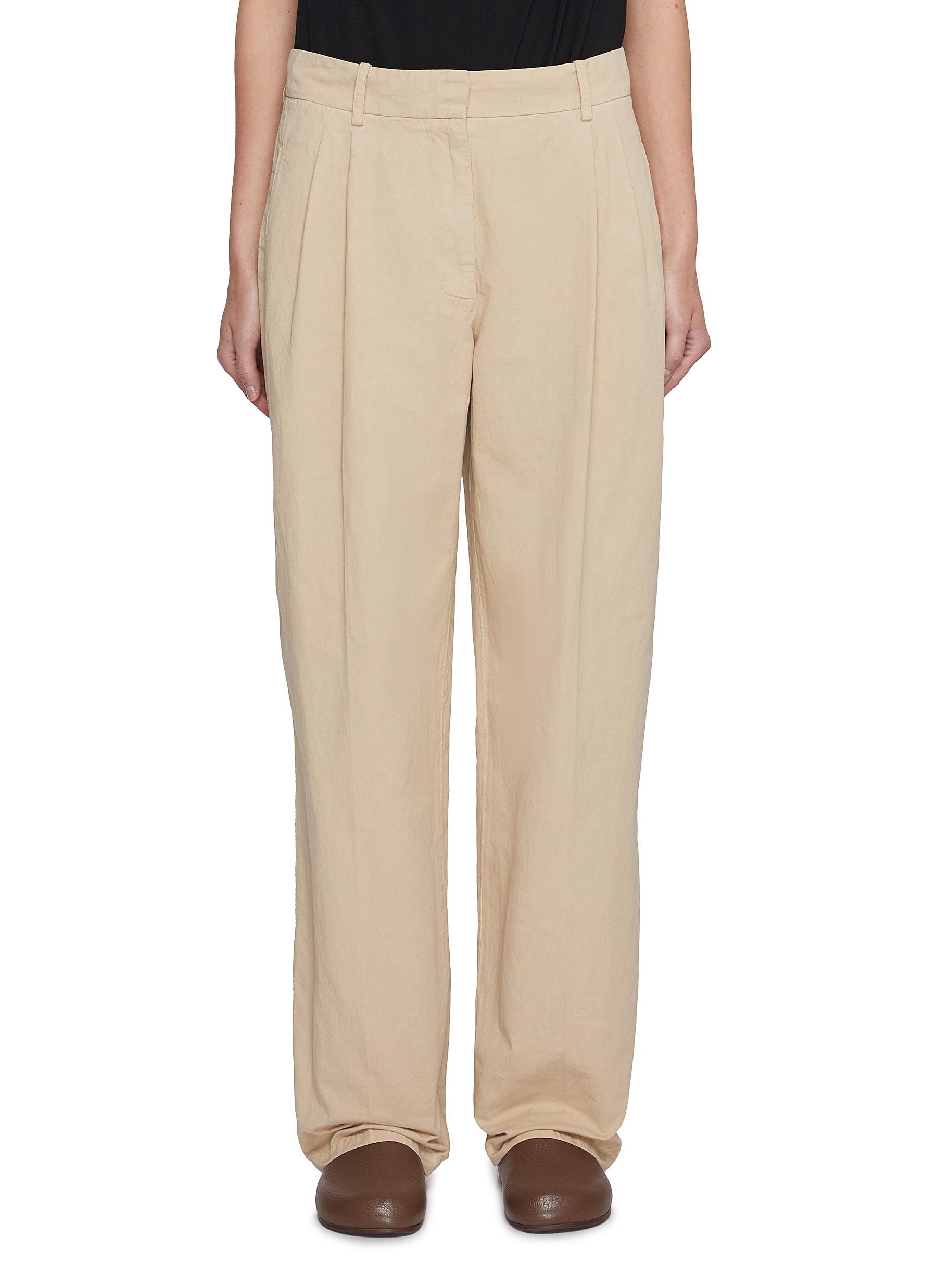 Amazon.com: Women's Cotton Linen Pants Elastic High Waist