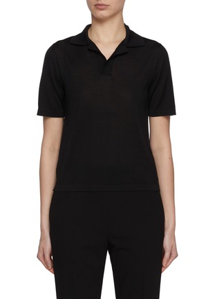 Main View - Click To Enlarge - THE ROW - Julianna Silk Polo Top