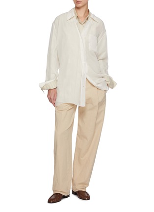 Figure View - Click To Enlarge - THE ROW - Nesson Sheer Cupro Shirt