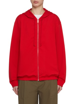 Main View - Click To Enlarge - THE ROW - Rosy Zip Up Cotton Sweatshirt