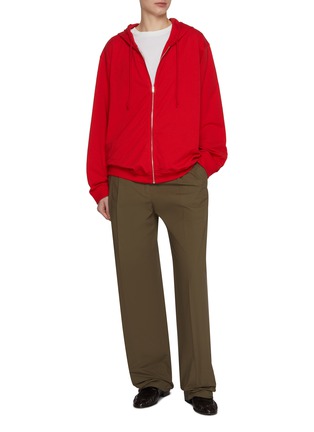 Figure View - Click To Enlarge - THE ROW - Rosy Zip Up Cotton Sweatshirt