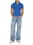 Figure View - Click To Enlarge - BALENCIAGA - Low Rise Straight Leg Paneled Denim Jeans