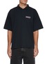 Main View - Click To Enlarge - BALENCIAGA - Logo Cotton Polo Shirt