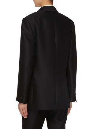Back View - Click To Enlarge - THE ROW - Deon Double Breasted Wool Silk Blazer