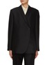 Main View - Click To Enlarge - THE ROW - Deon Double Breasted Wool Silk Blazer