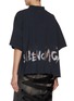 Back View - Click To Enlarge - BALENCIAGA - Nail Polish Graphic Cropped Cotton Jersey T-Shirt