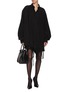 Figure View - Click To Enlarge - BALENCIAGA - Lingerie Hem Button Up Shirt Dress