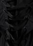  - BALENCIAGA - Lace Up Back Cotton Poplin Shirt Dress