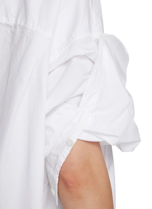  - BALENCIAGA - Tucked Sleeve Cotton Poplin Shirt
