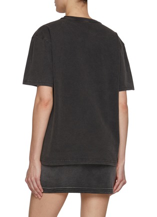 Back View - Click To Enlarge - T BY ALEXANDER WANG - Crewneck Logo T-Shirt