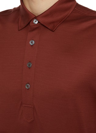  - ZEGNA - Lightweight Cotton Silk Polo Shirt