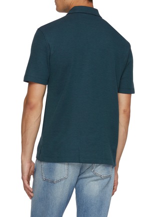 Back View - Click To Enlarge - ZEGNA - Cotton Polo Shirt