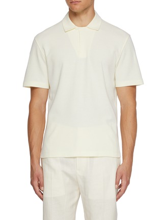 Main View - Click To Enlarge - ZEGNA - Cotton Polo Shirt
