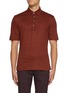 Main View - Click To Enlarge - ZEGNA - Linen Polo Shirt