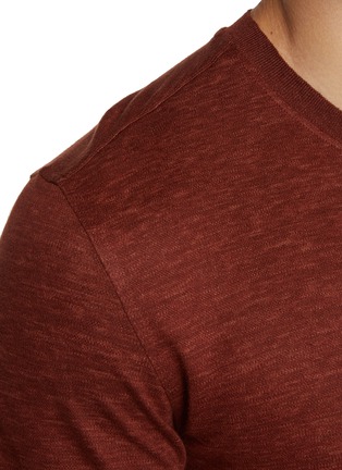  - ZEGNA - Short Sleeve Linen T-shirt