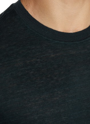  - ZEGNA - Short Sleeve Linen T-shirt