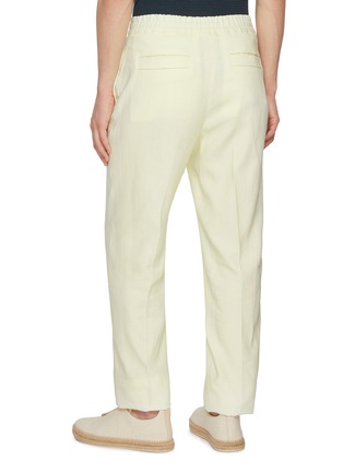 Back View - Click To Enlarge - ZEGNA - Creased Front Linen Pants