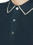  - ZEGNA - Contrast Outline Cotton Polo Shirt