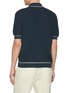 Back View - Click To Enlarge - ZEGNA - Contrast Outline Cotton Polo Shirt