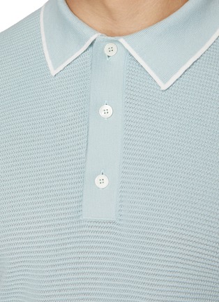  - ZEGNA - Contrast Outline Polo Shirt