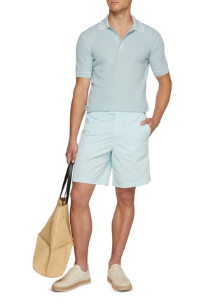 Figure View - Click To Enlarge - ZEGNA - Contrast Outline Polo Shirt