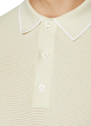  - ZEGNA - Contrast Outline Polo Shirt