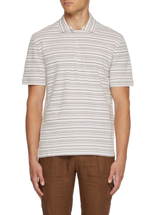 Main View - Click To Enlarge - ZEGNA - Striped Polo Shirt