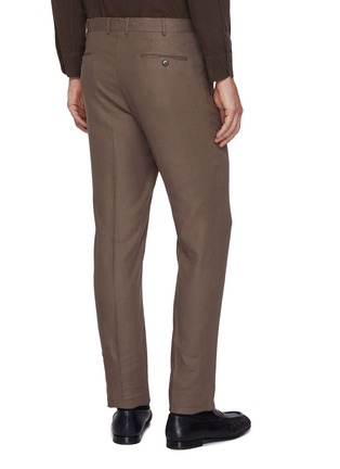 Back View - Click To Enlarge - ZEGNA - Linen Suit Pants