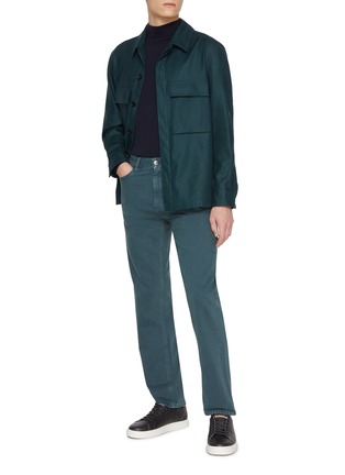 Figure View - Click To Enlarge - ZEGNA - 5-Pocket Straight Leg Jeans