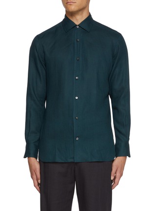 Main View - Click To Enlarge - ZEGNA - Button Up Dress Shirt