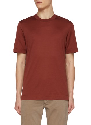 Main View - Click To Enlarge - ZEGNA - Lightweight Cotton Silk T-Shirt