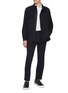 Figure View - Click To Enlarge - ZEGNA - Stand Collar Hidden Placket Short Coat