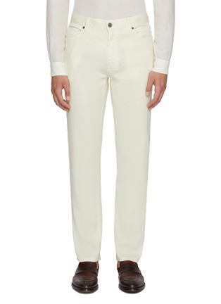 Main View - Click To Enlarge - ZEGNA - Comfort Light Wash Jeans