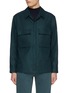 Main View - Click To Enlarge - ZEGNA - Hidden Placket Flap Pocket Linen Jacket