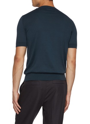 Back View - Click To Enlarge - ZEGNA - Crewneck Cotton Knit T-shirt