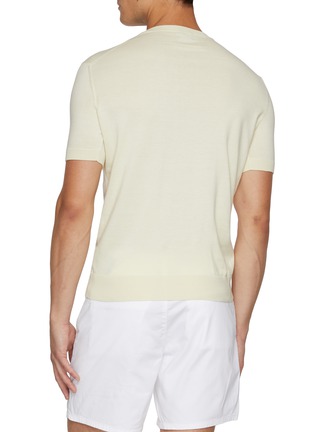 Back View - Click To Enlarge - ZEGNA - Crewneck Cotton Knit T-shirt