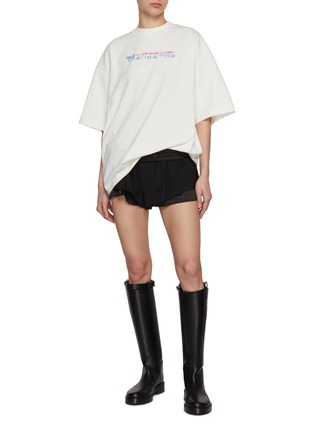 Figure View - Click To Enlarge - ALEXANDERWANG - Elasticated Sartorial Shorts