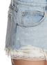  - ALEXANDERWANG - Pre-Styled Lace Silk Boxer Light Wash Shorts