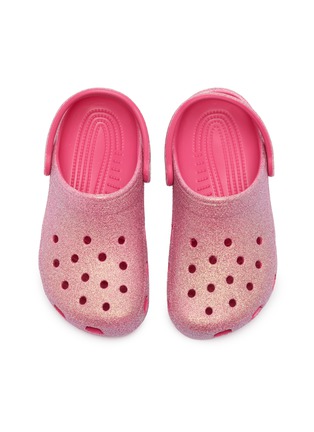 Figure View - Click To Enlarge - CROCS - Classic Iridescent Glitter Kids' Clogs