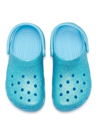 Figure View - Click To Enlarge - CROCS - Classic Iridescent Glitter Kids' Clogs