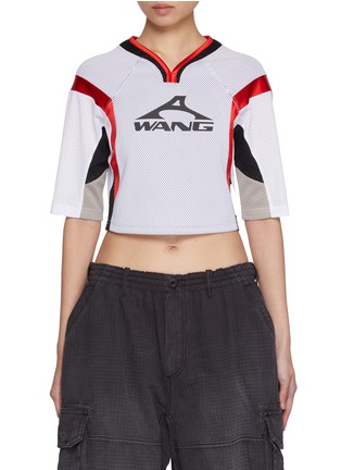 Main View - Click To Enlarge - ALEXANDERWANG - Graphic Logo Cropped Top