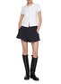 Figure View - Click To Enlarge - ALEXANDERWANG - High Waist Pleated Workwear Shorts