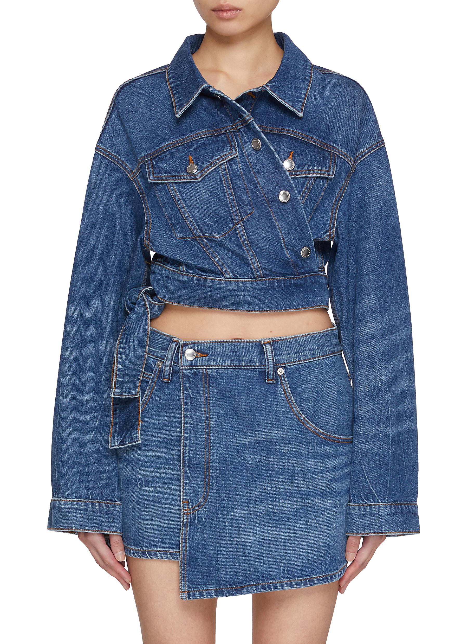 【ALEXANDER WANG】WRAPPED TRUCKER JACKET デニムジャケット Denim X Alexander Wang 'Wrapped Trucker' Jacket | ShopSimon