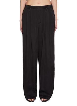 Main View - Click To Enlarge - ALEXANDERWANG - Turned Down Elastic Waistband Pants