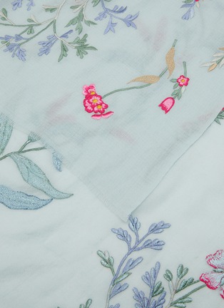 Detail View - Click To Enlarge - JANAVI - Wild Floral Bed Merino Wool Scarf