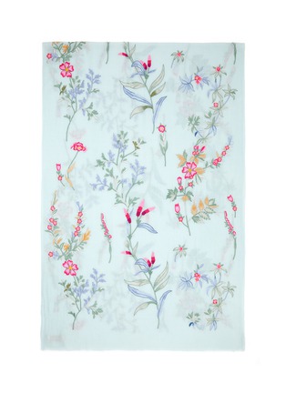 Main View - Click To Enlarge - JANAVI - Wild Floral Bed Merino Wool Scarf