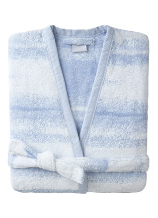 Detail View - Click To Enlarge - YVES DELORME - Horizons Cotton Bath Robe — Size S