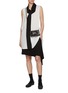 Figure View - Click To Enlarge - Y'S - Wrapped Detail Asymmetrical Hem Mini Skirt